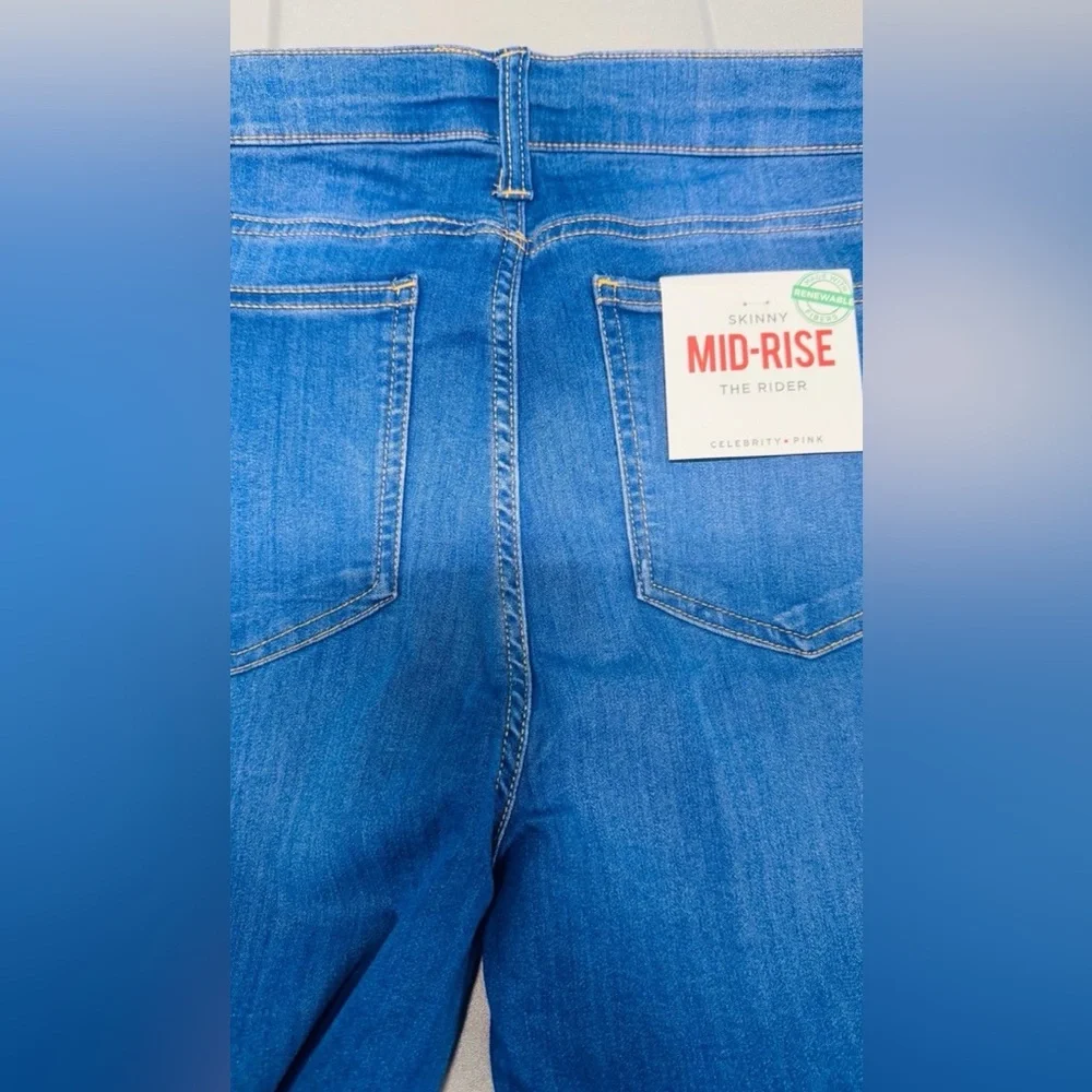 Celebrity Pink Women’s Infinite Stretch Mid Rise Skinny Blue Lagoon Jeans, NWT - Picture 11 of 11